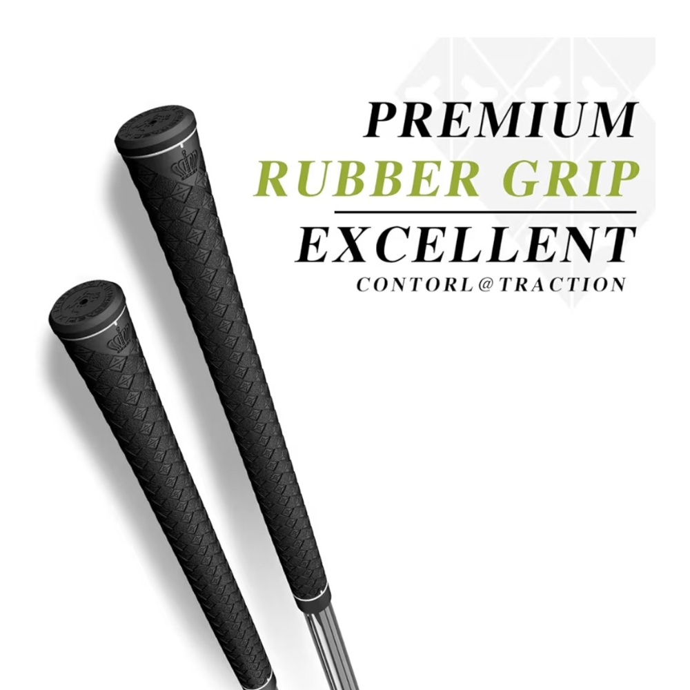 Kingrasp set of 13 midsize orange rubber golf club grips w/2-sided tape - NEW! - Picture 7 of 8